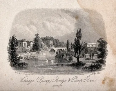 Leamington Spa, Warwickshire: pump room and Vicarage/Priory bridge