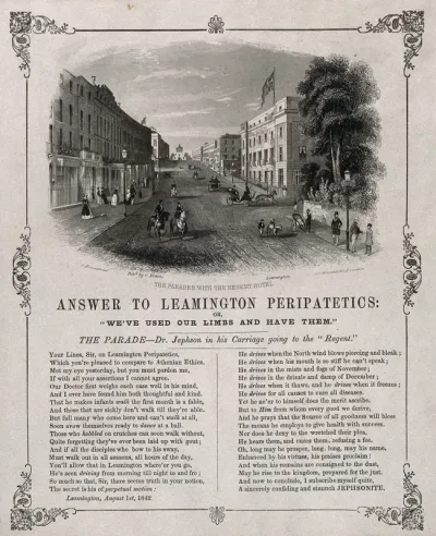 Leamington Spa, Warwickshire: the Parades and Regent Hotel