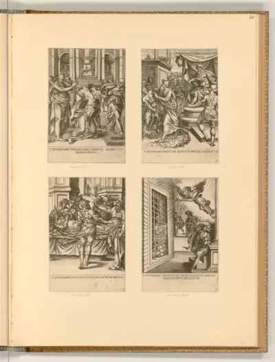 Leben, Wunder und Tod des hl.  Apollinaris (Buchillustration)