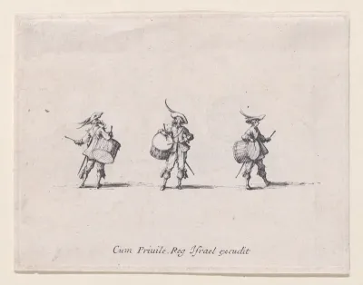L'Ecercice du Tambour (Drill with Drums), from "Les Exercices Militaires" (The Military Exercises)