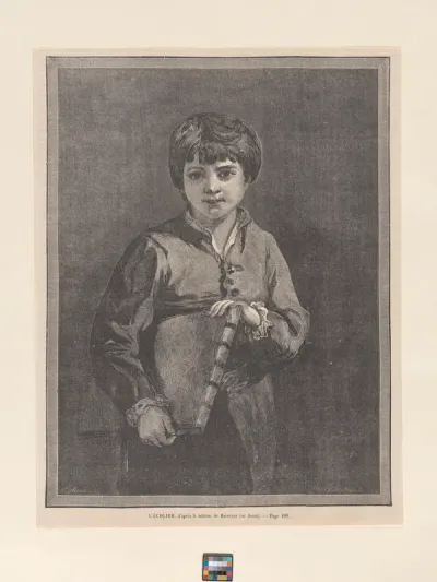 L'Écolier, from "L'Univers Illustré"