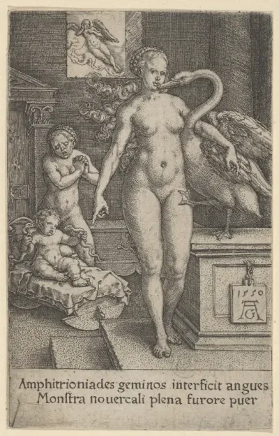 Leda with the Swan and Hercules as a Child, from The Labors of Hercules