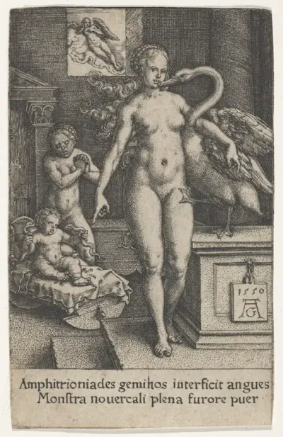 Leda with the Swan and Hercules as a Child, from "The Labors of Hercules"