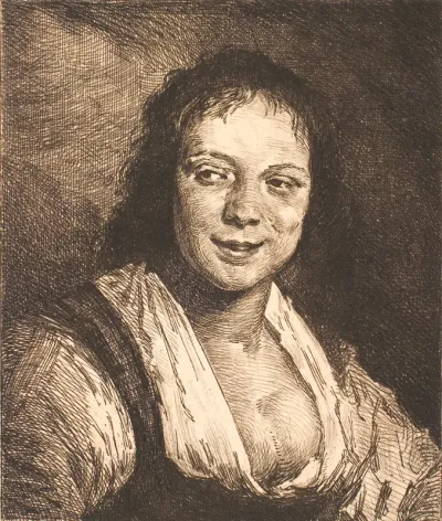 Leende pige, efter Frans Hals