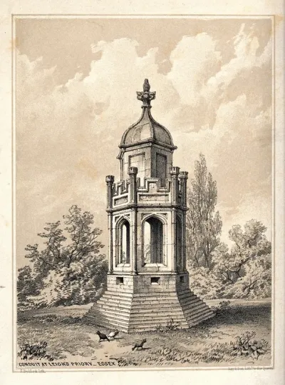 Leez Priory, Essex: a conduit in the inner quadrangle