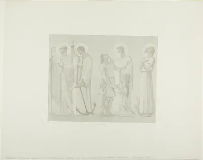 Legendary Saints of France (center frieze)