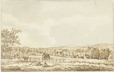 Legerkamp op de Droogberg te Overveen, 19 september 1787