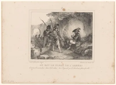 Legerofficieren in gesprek