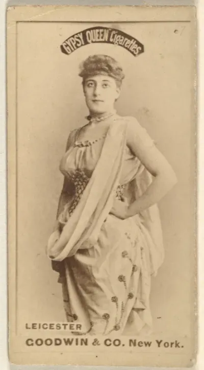 Leicester, from the Actors and Actresses series (N171) for Gypsy Queen Cigarettes
