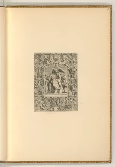 Leichnam Christi, von Engeln gehalten