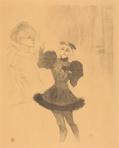 Lender and Lavalliere in "Le fils de l'Aretin" (Lender et Lavallière dans "Le fils de l'Arétin")