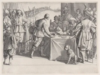 L'Enrolement des Troupes (The Enlistment of Troops), from "La Vie de Ferdinand Ier de Médicis série appelée aussi Les Batailles des Médicis" (The Life of Ferdinand I de'Medici also called The Medici Battles)
