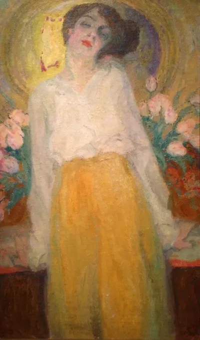 Lente. De actrice Stella van de Wiele (1887-1954)