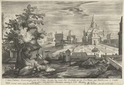 Lente, een landschap met een kasteel