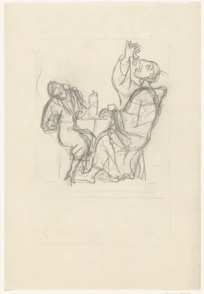 Leo Gestel eet aan tafel met een vrouw