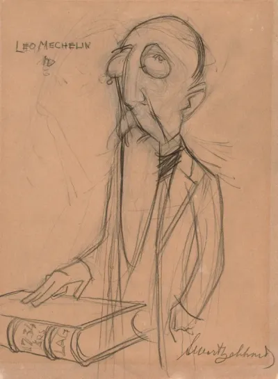 Leo Mechelin, karikatyyri