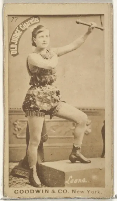 Leona, from the Actors and Actresses series (N171) for Old Judge Cigarettes