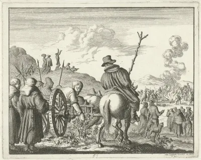 Leonhard Kaiser op weg naar de brandstapel, 1527
