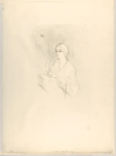 Léonie Yahne in her dressing room, in L'Age Difficile