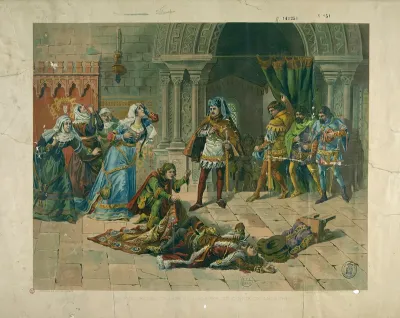 Leonor Telles before the corpse of Count Andeiro