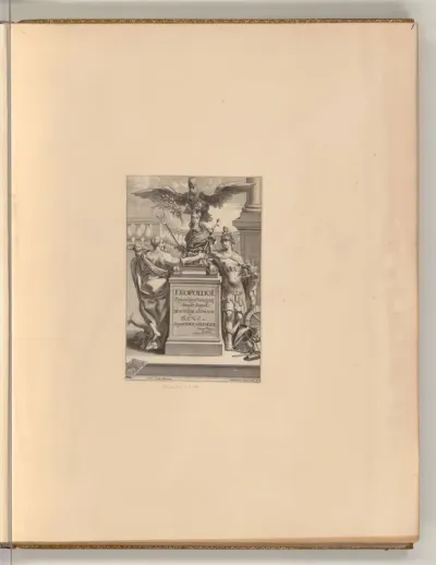 Leopold I. von einem Adler gekrönt