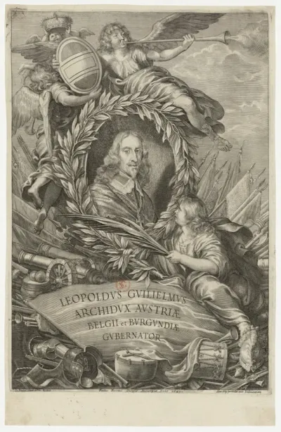 Leopoldus Guilielmus Archidux Austriae Belgii et Burgundiae Gubernator. Io. Paulus Senor delin. Romae. Paulus Pontius sculpsit Antverpiae Anno 1649