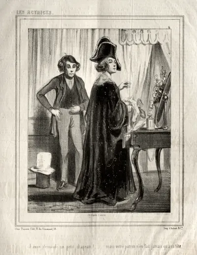 Les Actrices:  J'avais demande un petit chapeau!