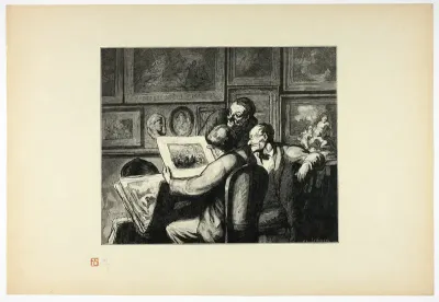 Les amateurs d'estampes, from Tirage Unique de Trente-Six Bois