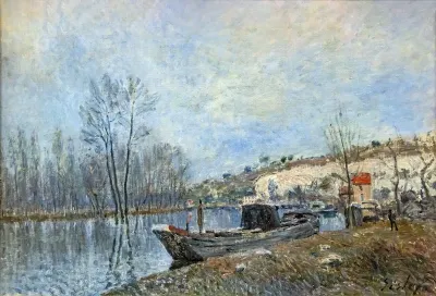 Les bords du Loing vers Moret