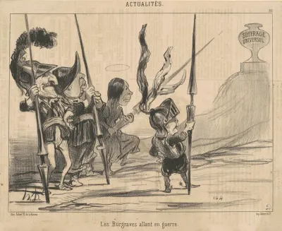 Les burgraves allant en guerre