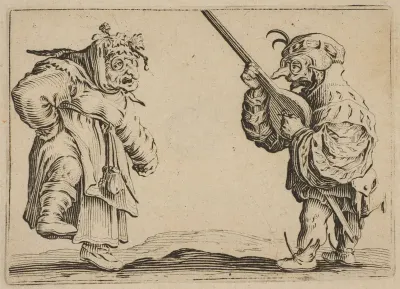Les Danseurs au Luth (The Dancers with a Lute), from "Les Caprices" Series B, The Nancy Set