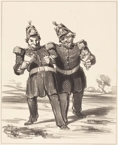 Les Deux banqueteurs en joie