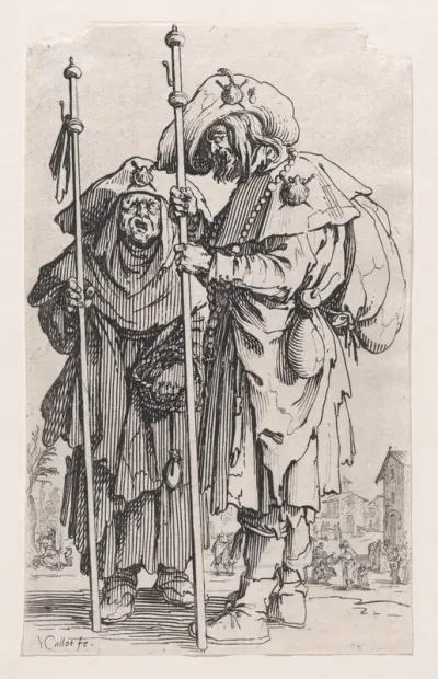 Les Deux Pélerins (The Two Pilgrims), from "Les Gueux suite appelée aussi Les Mendiants, Les Baroni, ou Les Barons" (The Beggars, also called the Barons)