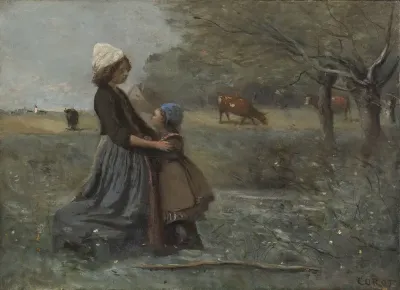 Les deux sœurs dans la prairie