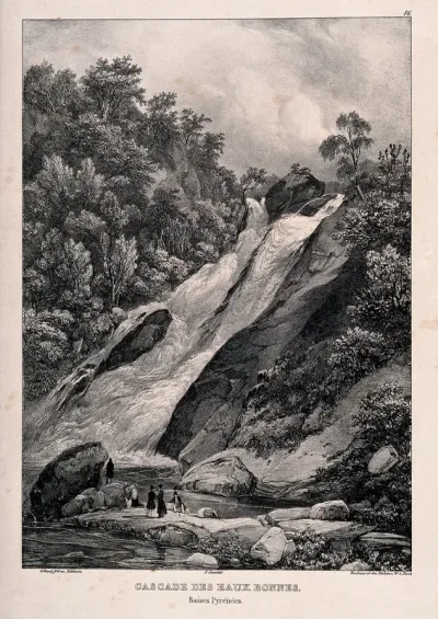 Les Eaux-Bonnes, Pyrénées: waterfalls