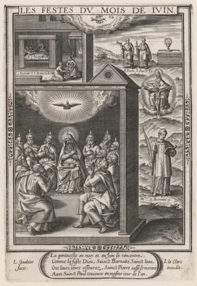 Les Festes du mois de Juin (June: The Pentecost)
