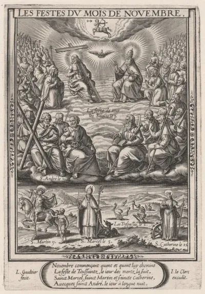 Les Festes du mois de November (November: All Saints)