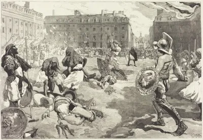 Les Fêtes de Rennes.  La grande Cavalcade Romaine