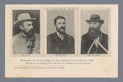 Les généraux boers, Botha, De Wet, De la Rey