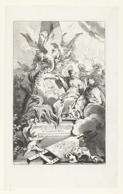 Les grâces au tombeau de Watteau