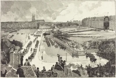 Les Honneurs militaires rendus à la Depouille mortelle de L'Amiral Courbet