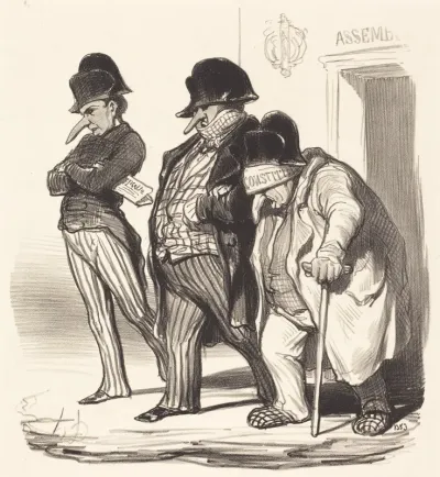 Les Journaux Napoléoniens sortant de l'Assemblée Nationale...