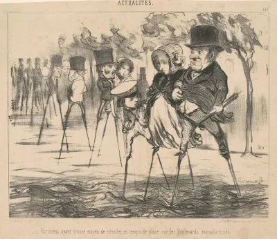 Les Parisiens ayant trouvé le moyen de circuler ...