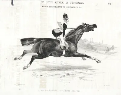Les petits bonheurs de l'équitation:  Avoir un domestique, et ne pas l'avoir auprès de soi...