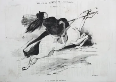 Les Petits bonheurs de l'equitation:  Lancades.  Il va arriver un malheur