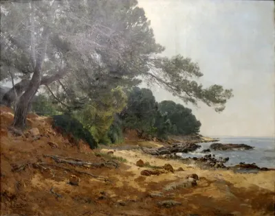 Les pins penchés à Carqueiranne