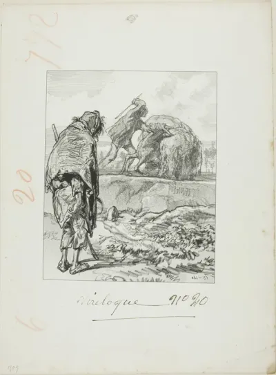 Les Propos de Thomas Vireloque: Michael paying wages to his servant (beating him)
