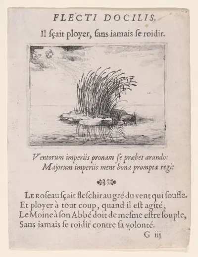 Les Roseaux et Le Vent (The Reed and The Wind), plate 27 from "Lux Claustri ou La Lumière du Cloitre" (The Light of the Cloisters)