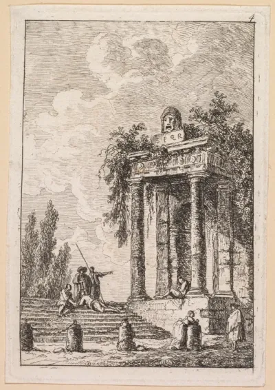 Les Soirées de Rome:  L'Escalier aux quatre bornes