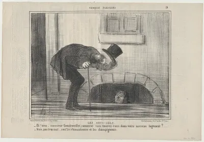 Les Sous-Sols, from Croqius Parisiens, published in Le Charivari, December 2, 1856